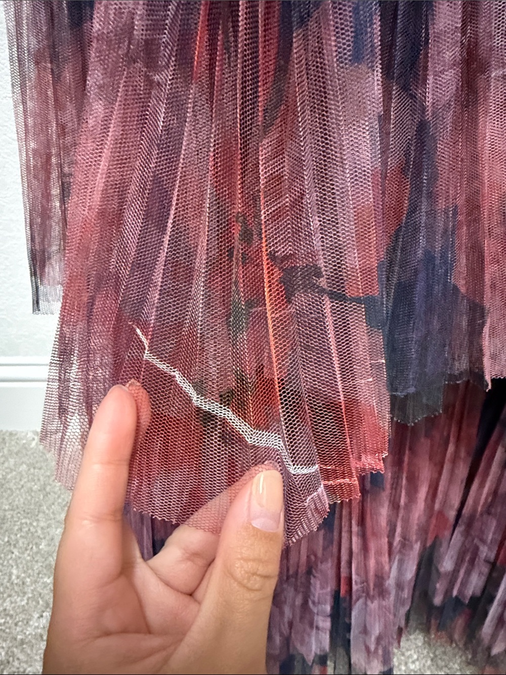 Hutch Tulle Printed Maxi Dress - Picture 8 of 10